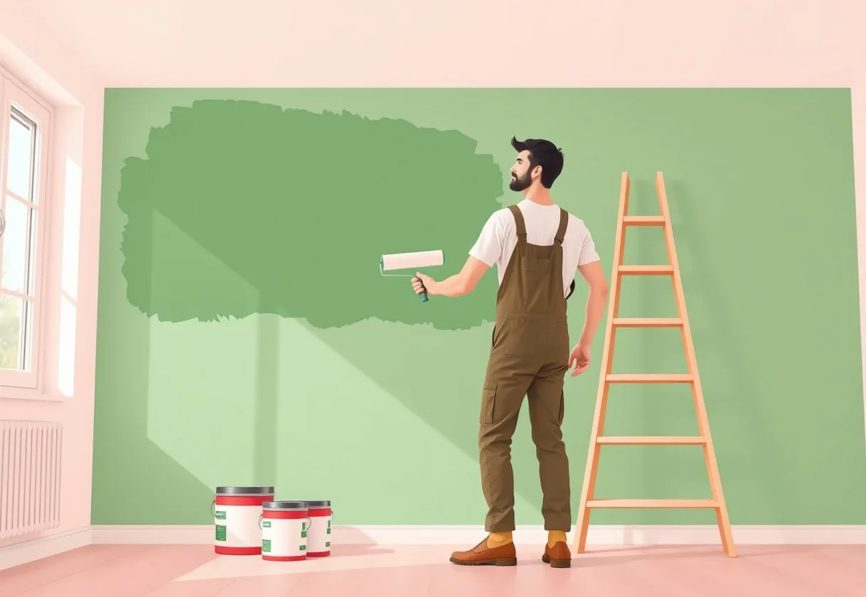 Peintre Riedisheim 68400 en intervention sur un chantier