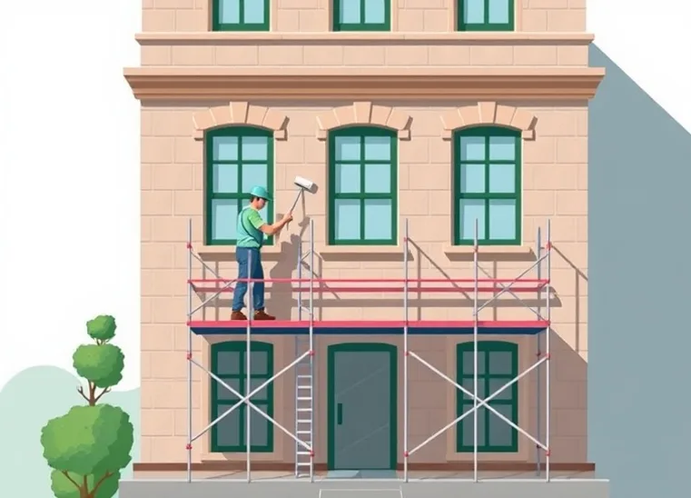 Ravalement de façade en pierre, nettoyage et application d'enduit